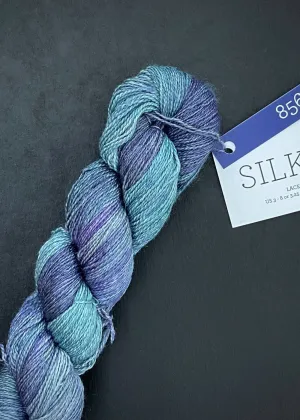 Malabrigo. Silkpaca 2ply, Azules