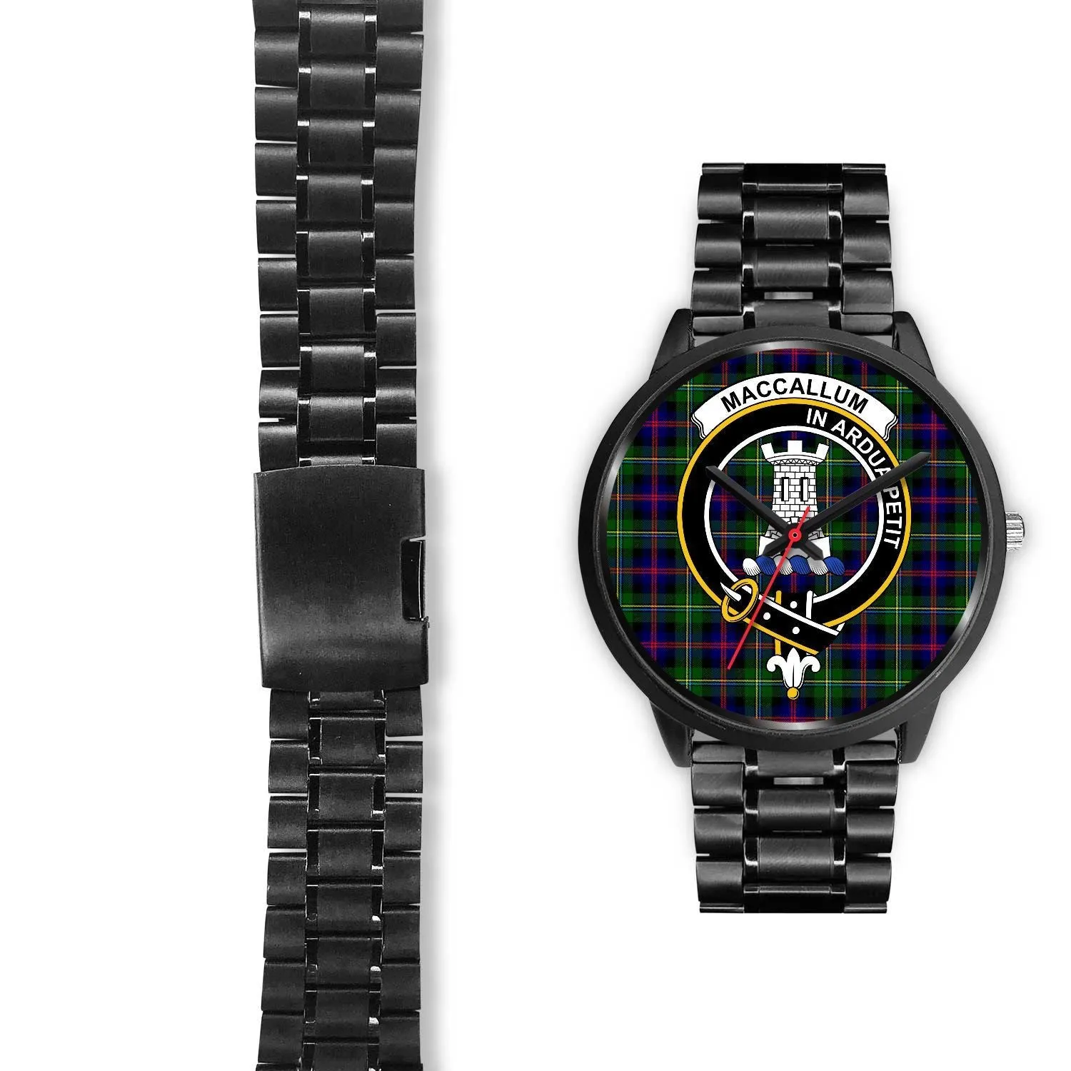 Malcolm Modern Clan Badge Tartan Black Watch