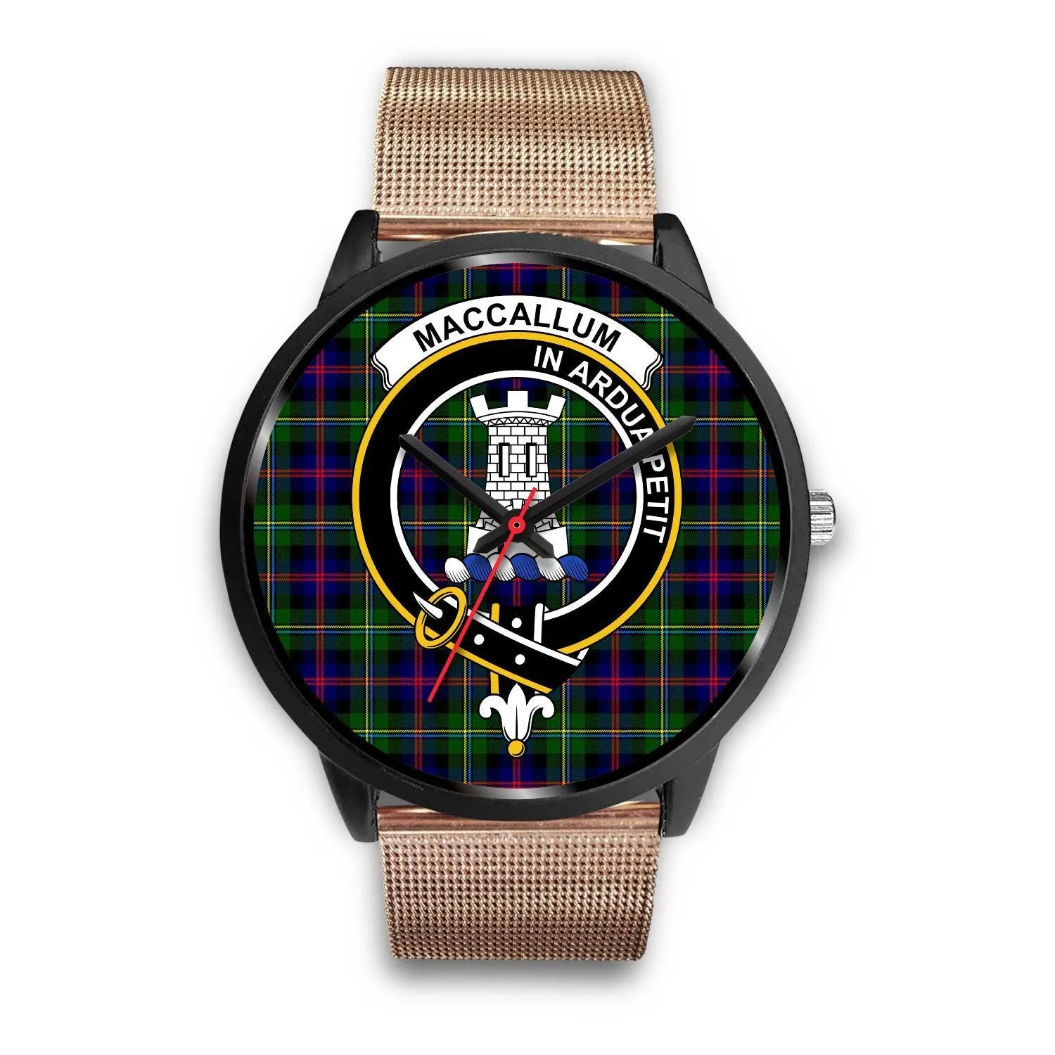 Malcolm Modern Clan Badge Tartan Black Watch