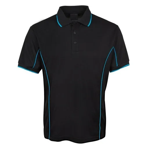 Malcom Side Stripe Polyester Polo Shirt