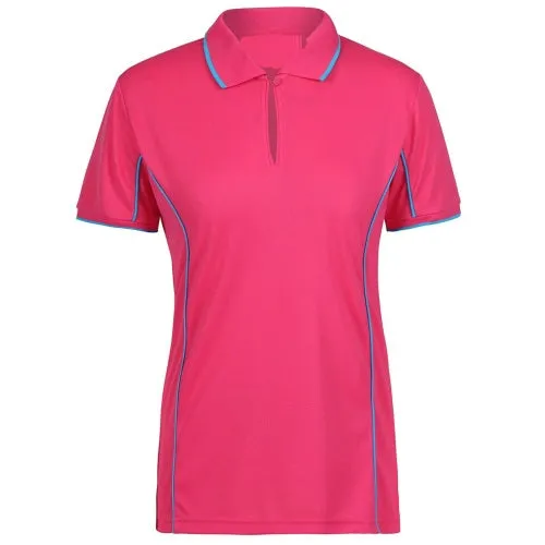 Malcom Side Stripe Polyester Polo Shirt