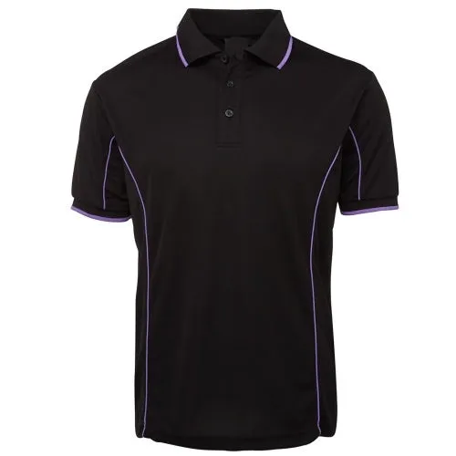 Malcom Side Stripe Polyester Polo Shirt