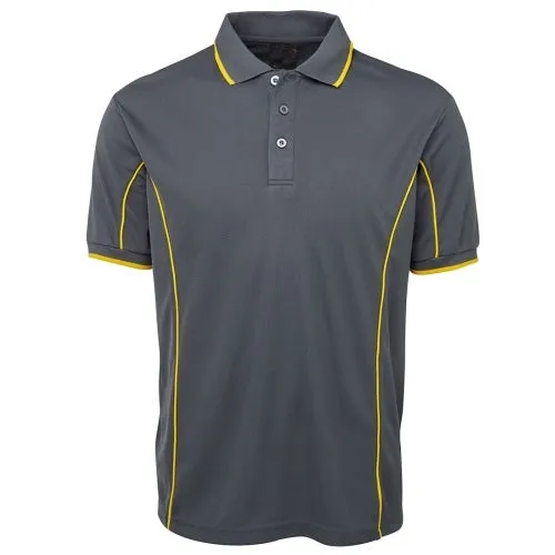 Malcom Side Stripe Polyester Polo Shirt