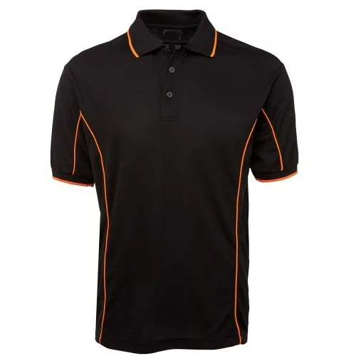 Malcom Side Stripe Polyester Polo Shirt