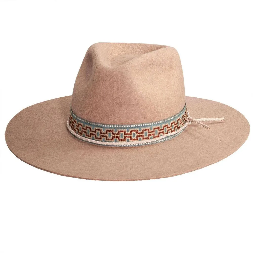 Maldives Moon | Womens Wide Brim Felt Fedora Hat