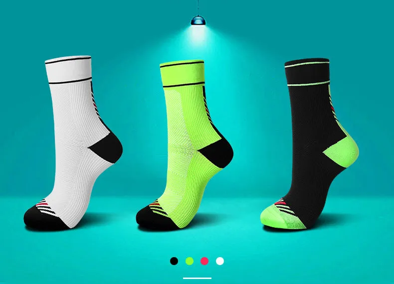 Male and female compression cycling socks