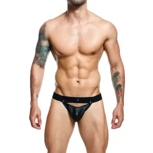 Male Basics Dngeon Peekaboo Jockstrap Black O/s