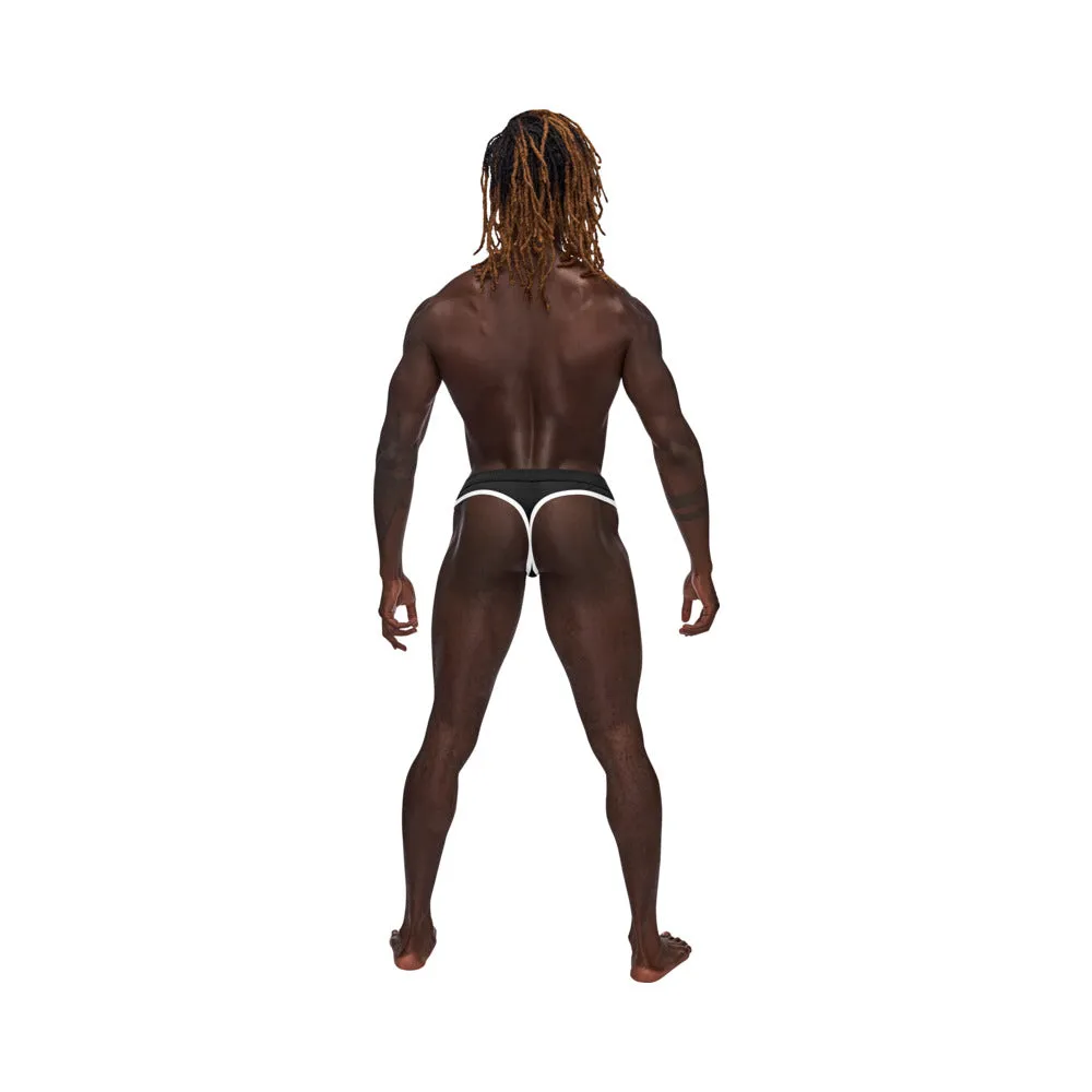 Male Power Sport Mesh Sport Thong Black S/M