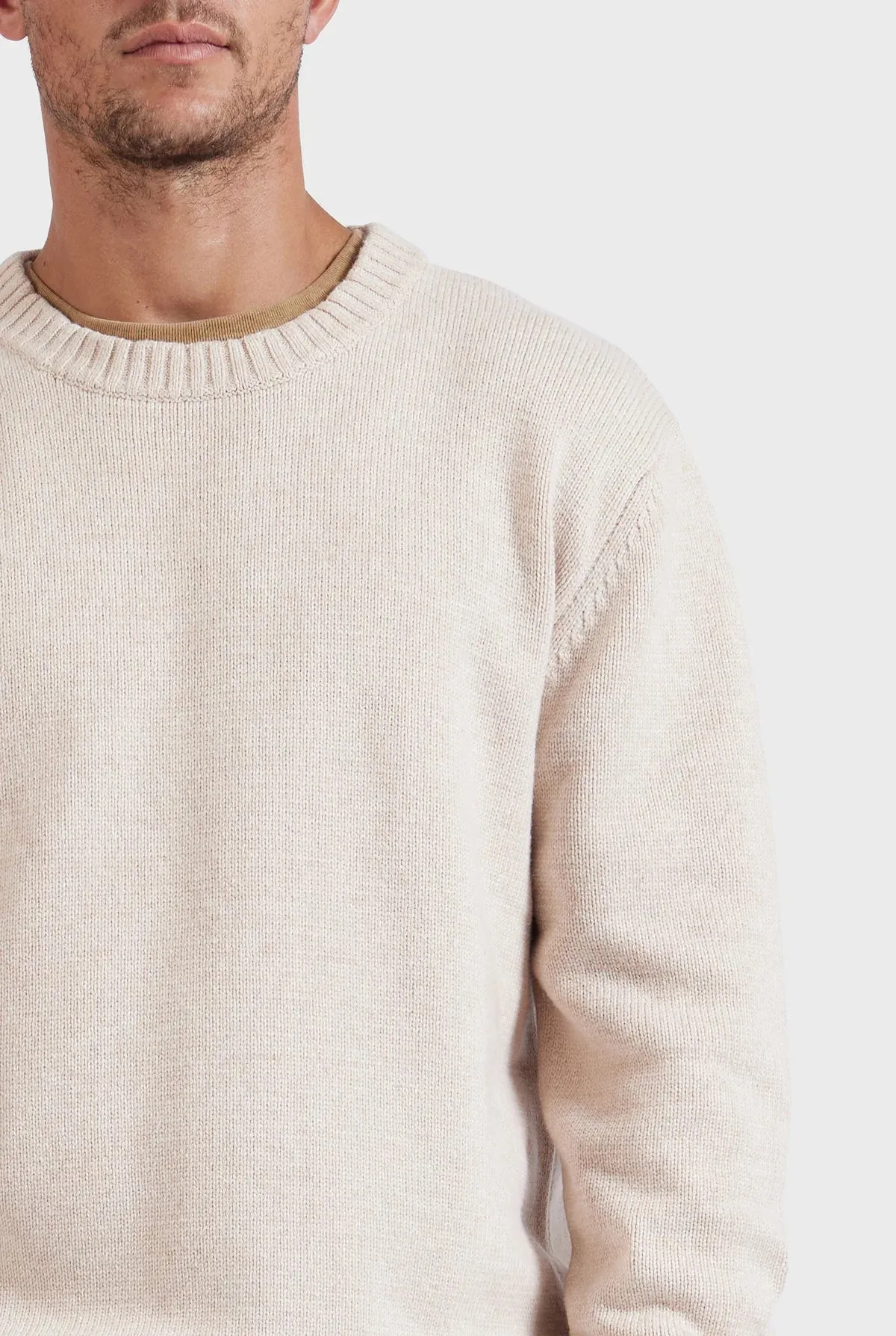 Malibu Crew Men's Sweater in Milk