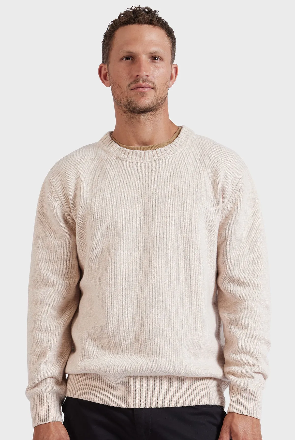 Malibu Crew Men's Sweater in Milk