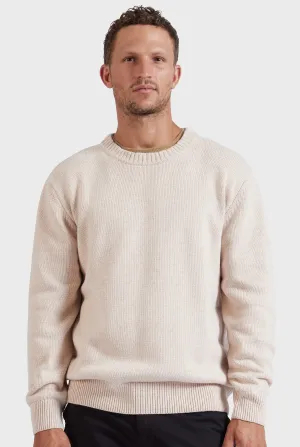 Malibu Crew Men's Sweater in Milk