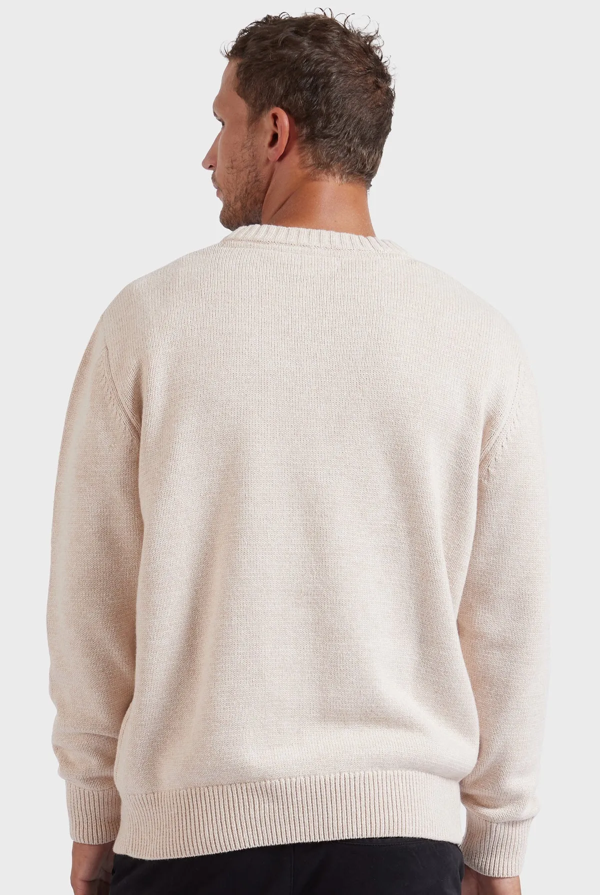 Malibu Crew Men's Sweater in Milk