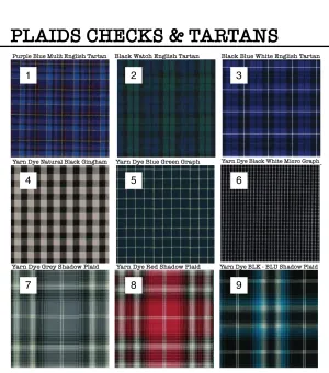 MALL BATCH STYLES- "PLAIDS, CHECKS & TARTANS"