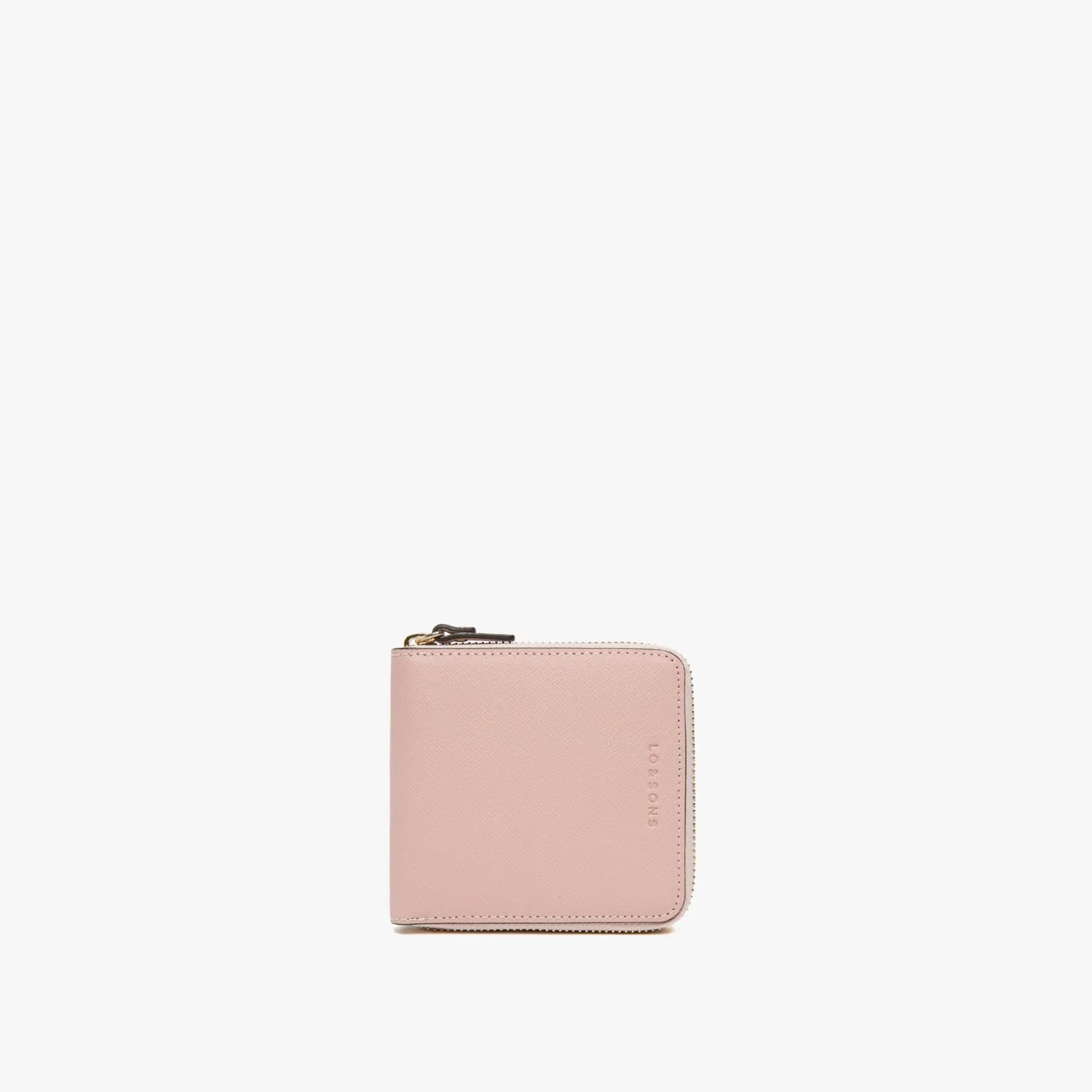 Mallorca Small Wallet - Saffiano Leather - Rose Quartz / Gold / Camel