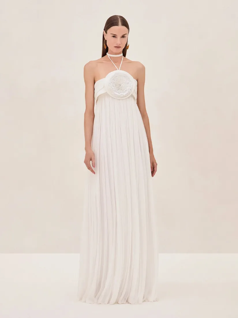 Mallorie Long Dress White