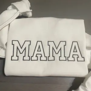 Mama Embroidered Sweatshirt, Women's Embroidered Sweatshirts