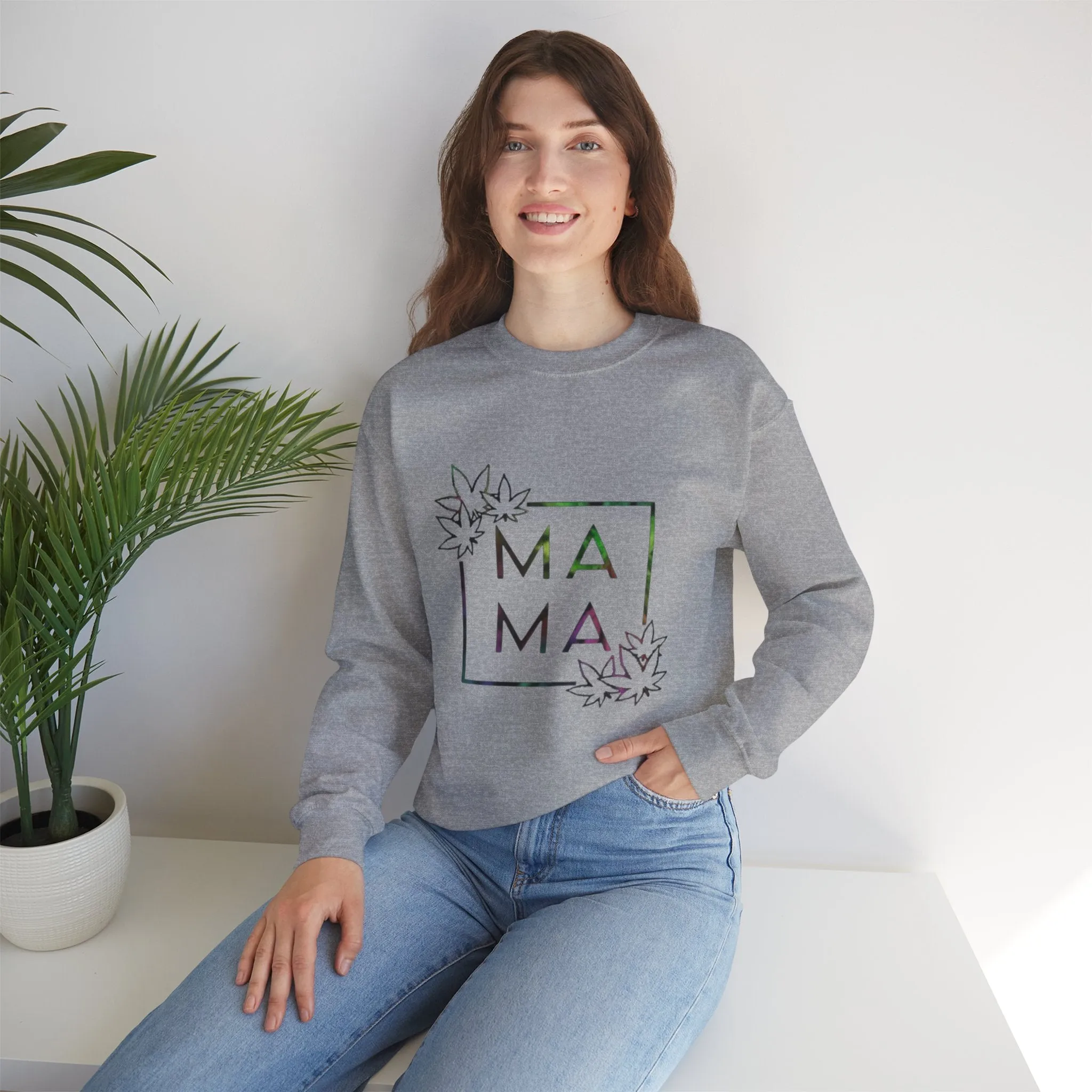 MAMA stoner Unisex Heavy Blend™ Crewneck Sweatshirt