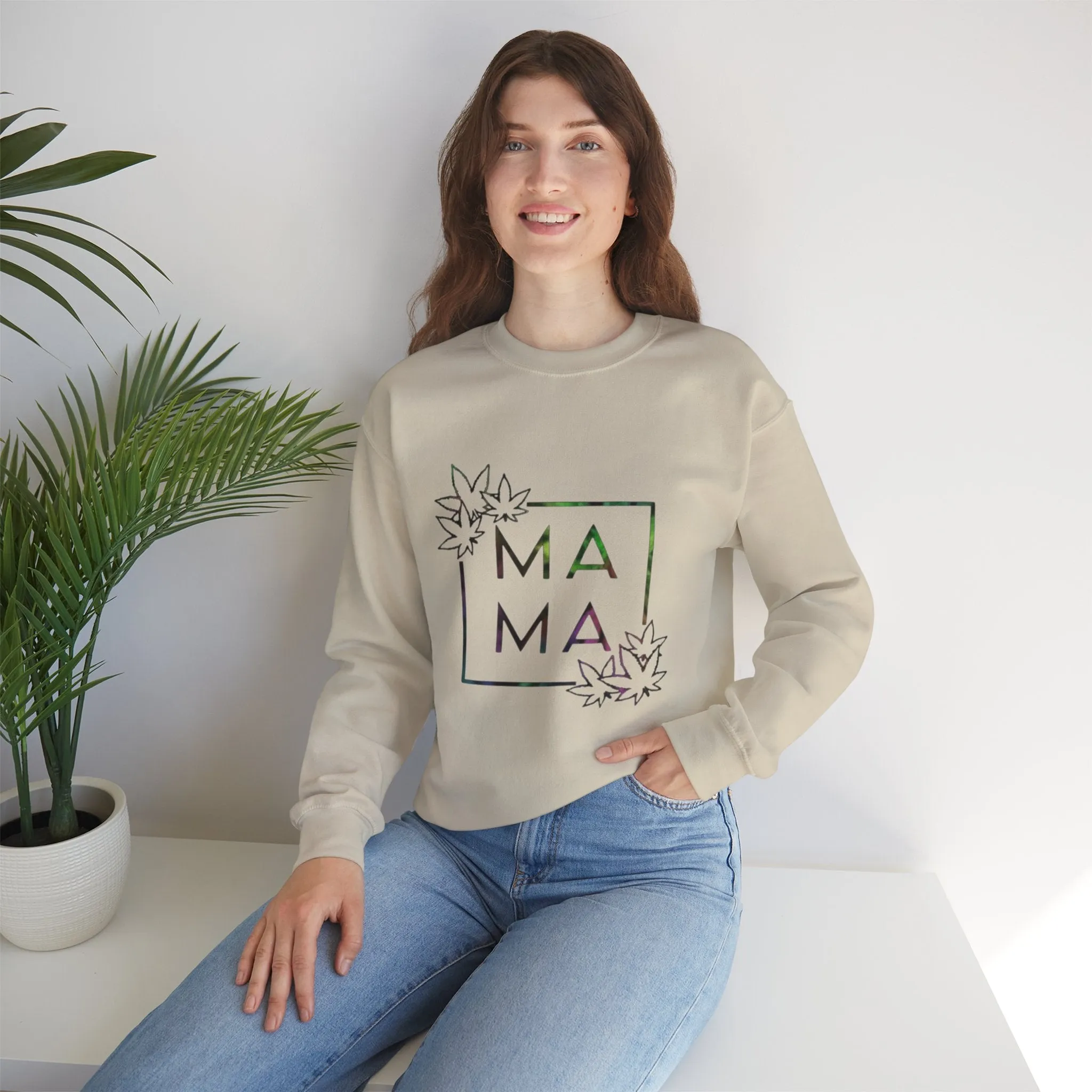 MAMA stoner Unisex Heavy Blend™ Crewneck Sweatshirt