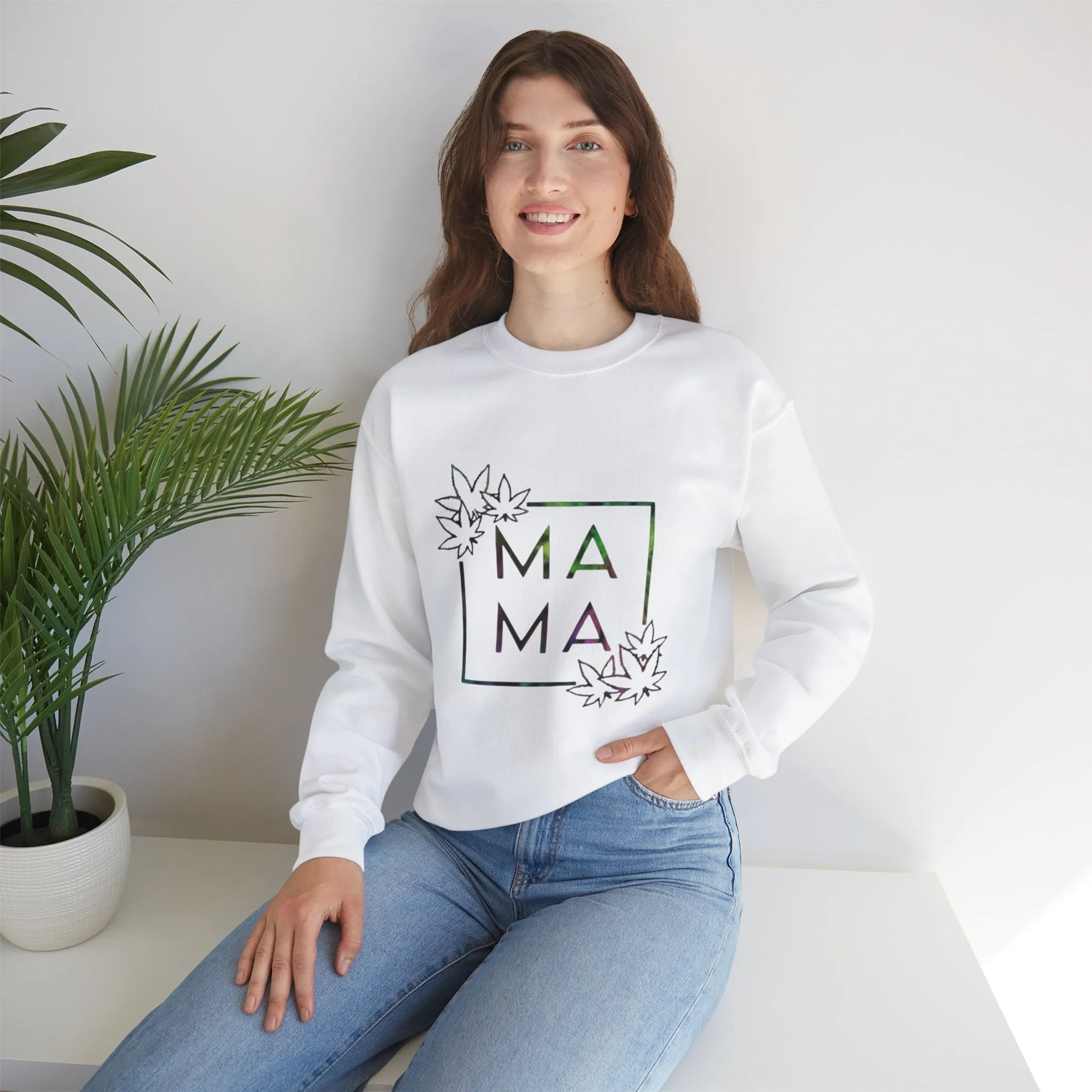 MAMA stoner Unisex Heavy Blend™ Crewneck Sweatshirt