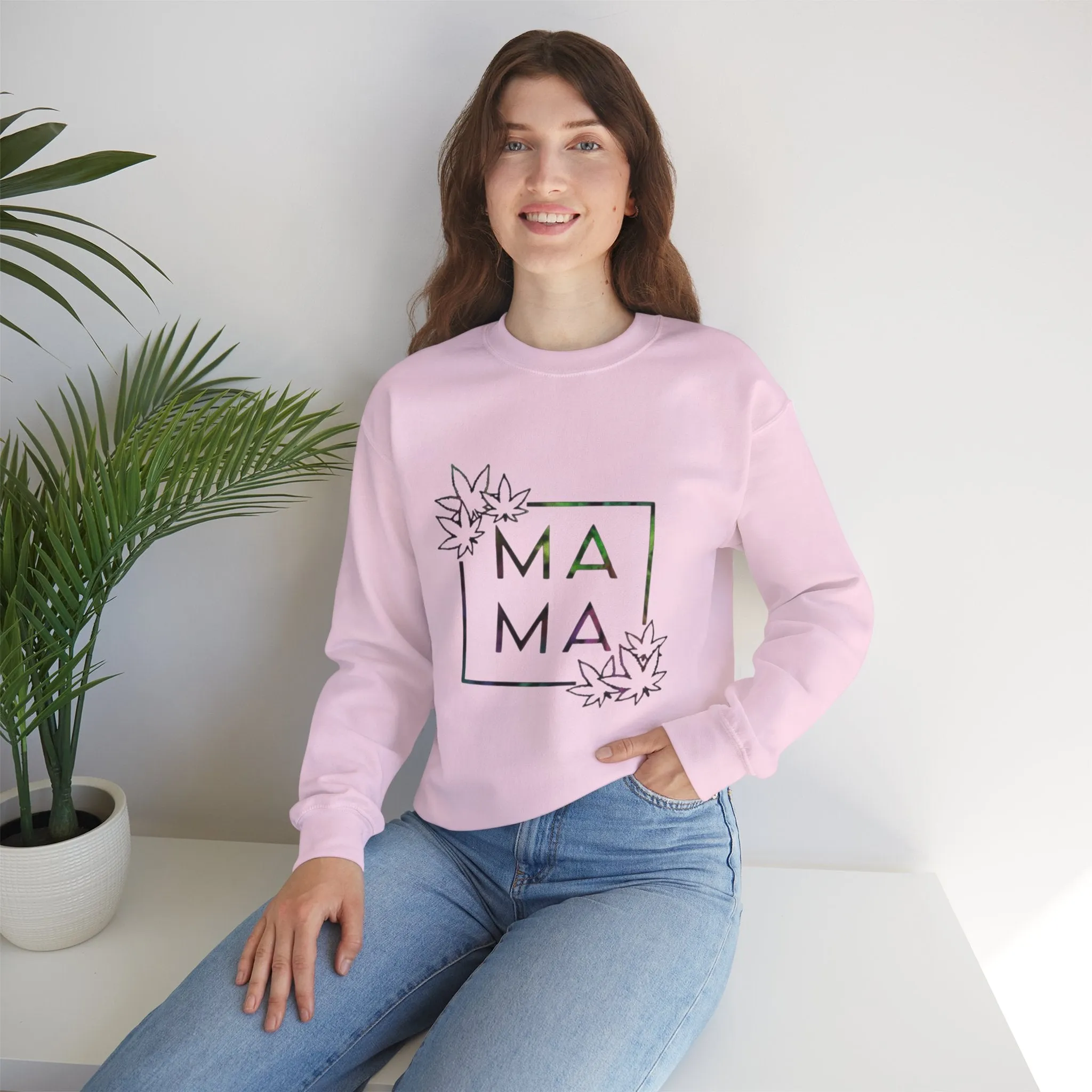 MAMA stoner Unisex Heavy Blend™ Crewneck Sweatshirt