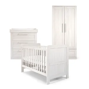 Mamas & Papas Atlas 3 Piece Cotbed Range Nimbus White