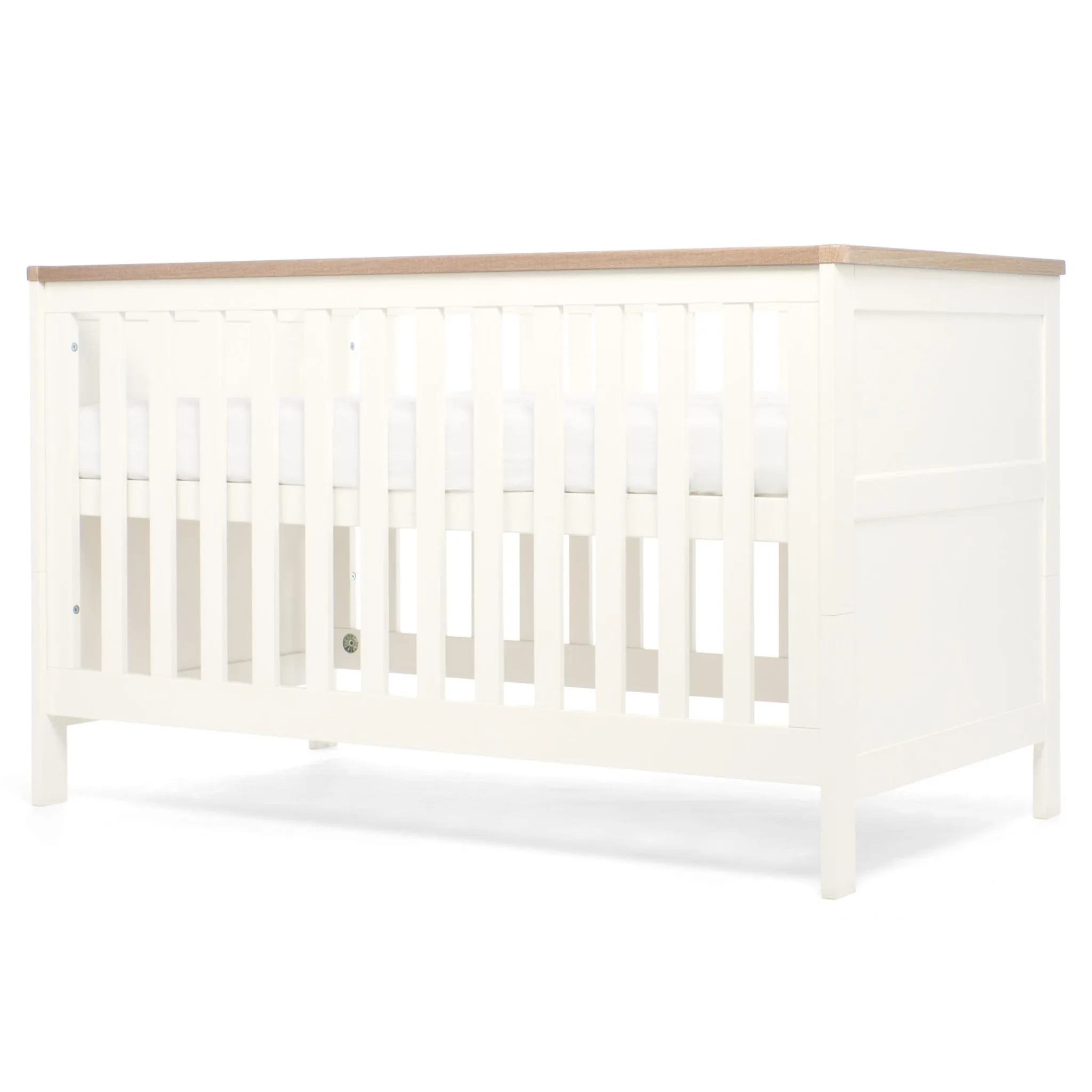 Mamas & Papas Wedmore 2 Piece Cotbed Set in White/Natural