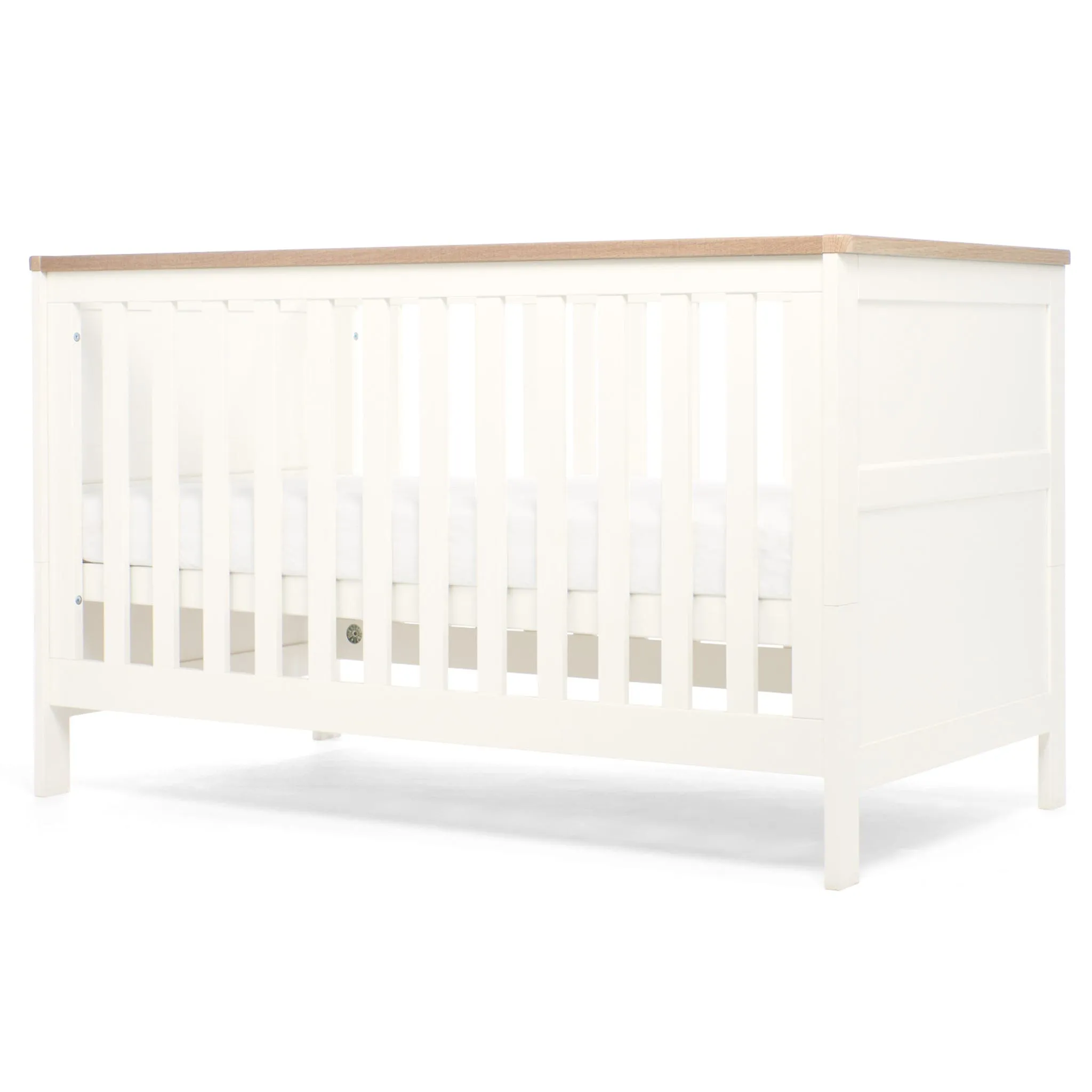 Mamas & Papas Wedmore 2 Piece Cotbed Set in White/Natural