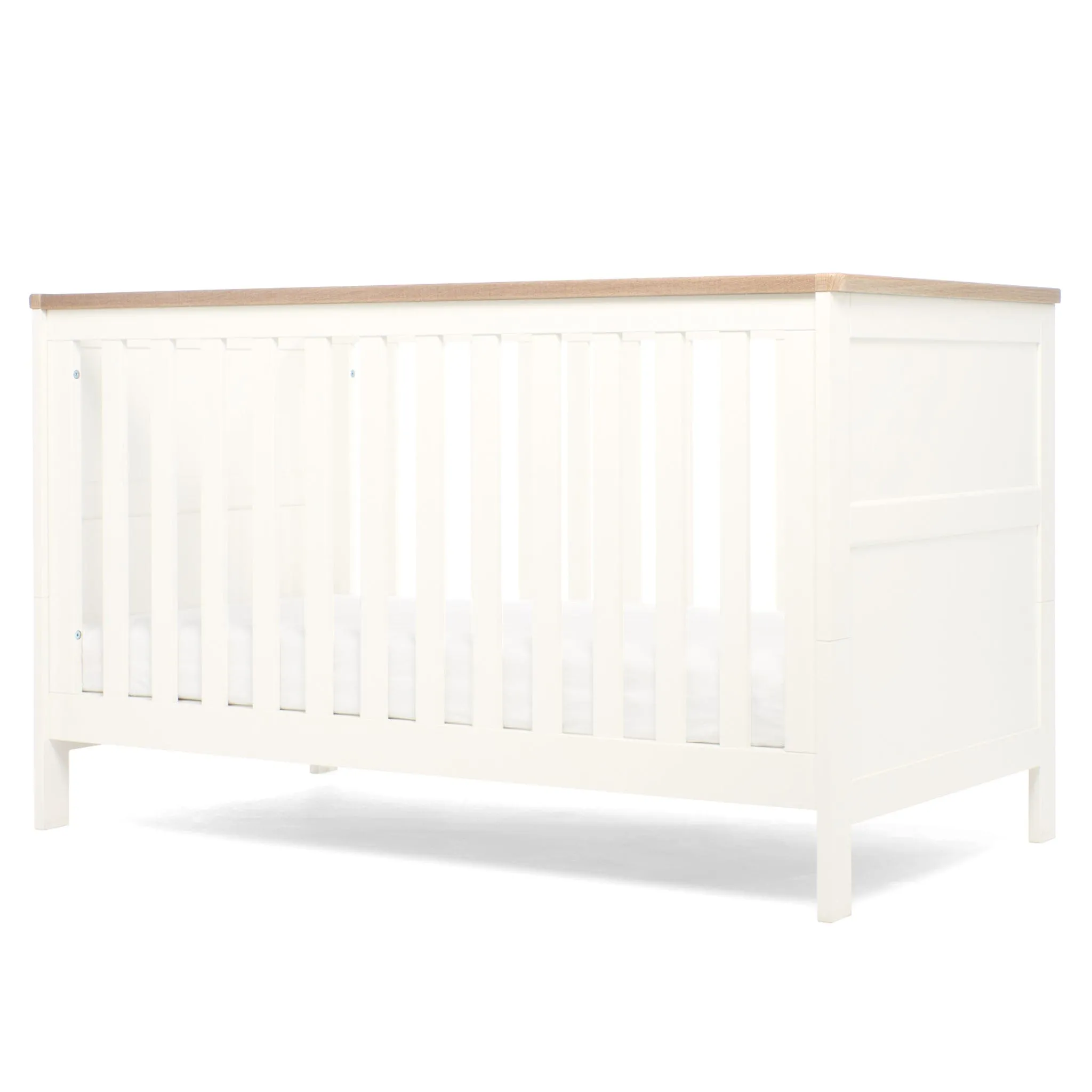 Mamas & Papas Wedmore 2 Piece Cotbed Set in White/Natural