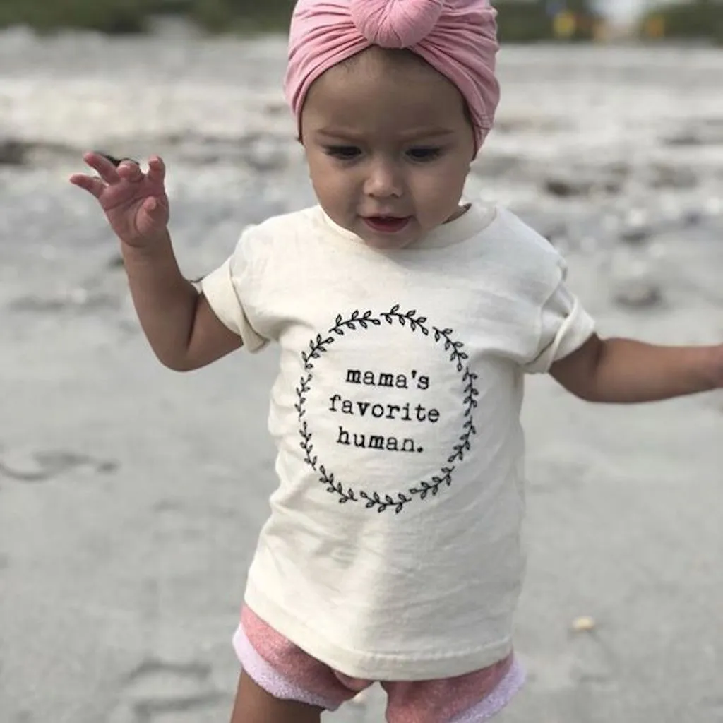 Mama's Favorite Human - Organic Cotton Tee