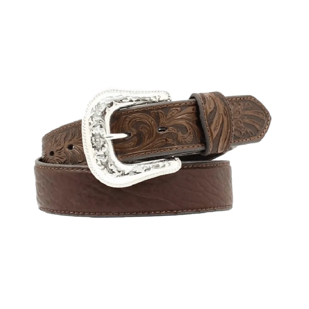 M&f Men's Nocona Brown Bullhide Leather Belt