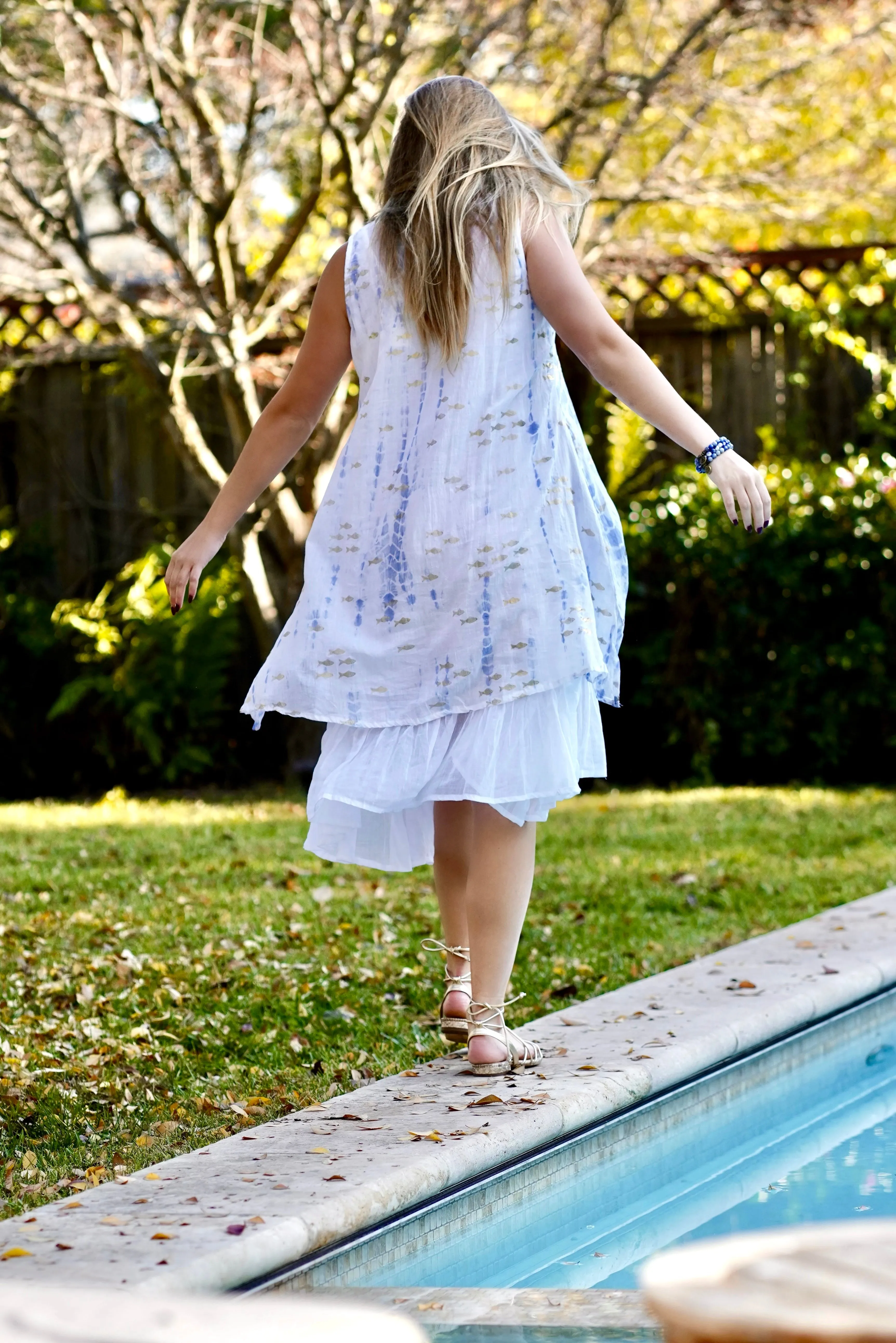 Manami Shibori Dress Coral