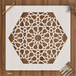 Mandala Geometric Design Stencil Reusable Stencil For Canvas And Wall Painting.ID# 342