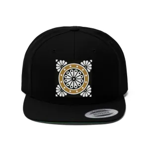 Mandala wheel Flat Bill Hat