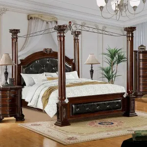 Mandalay Brown Cherry Queen Bed