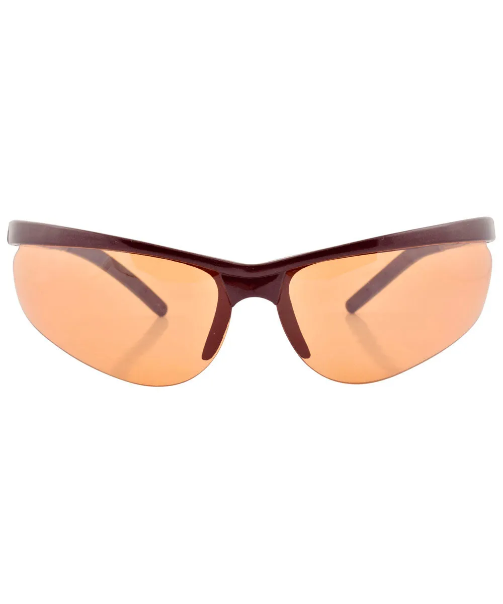 MANIMAL Orange/Wine Sports Sunglasses