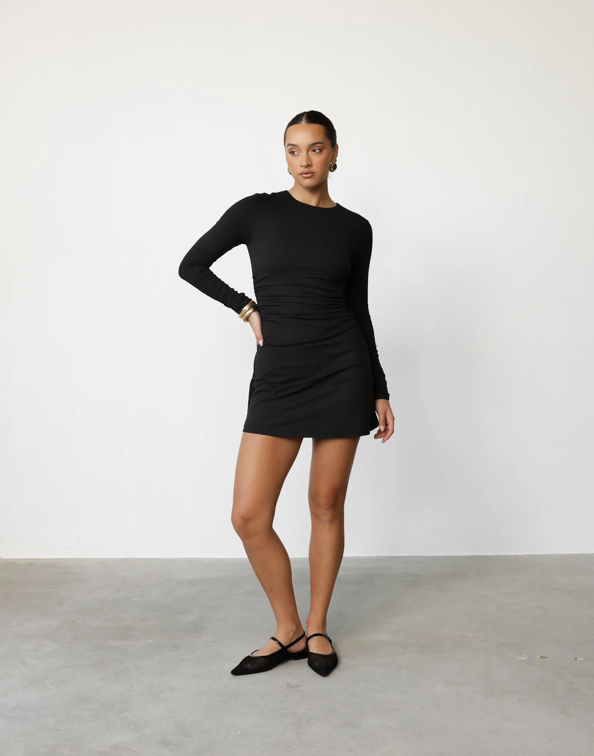 Manon Mini Dress (Black)