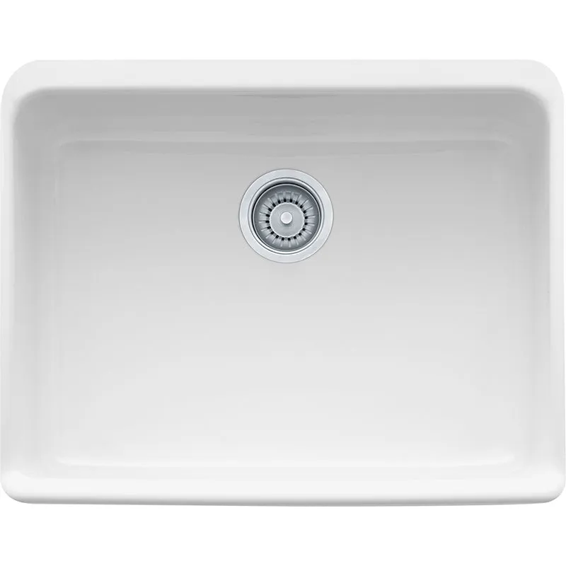 Manor House 23.63" Fireclay Single Basin Undermount Kitchen Sink in White