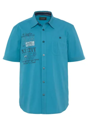 Mans World Regular Fit Button Down Shirt, Blue Sky