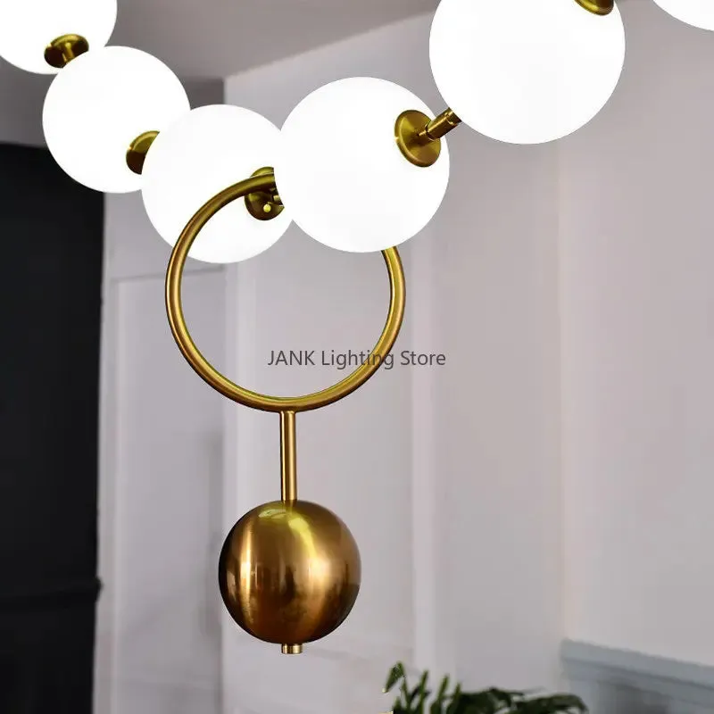 Mansion Luxury Pearl Pendant Chandelier LED Bean Design