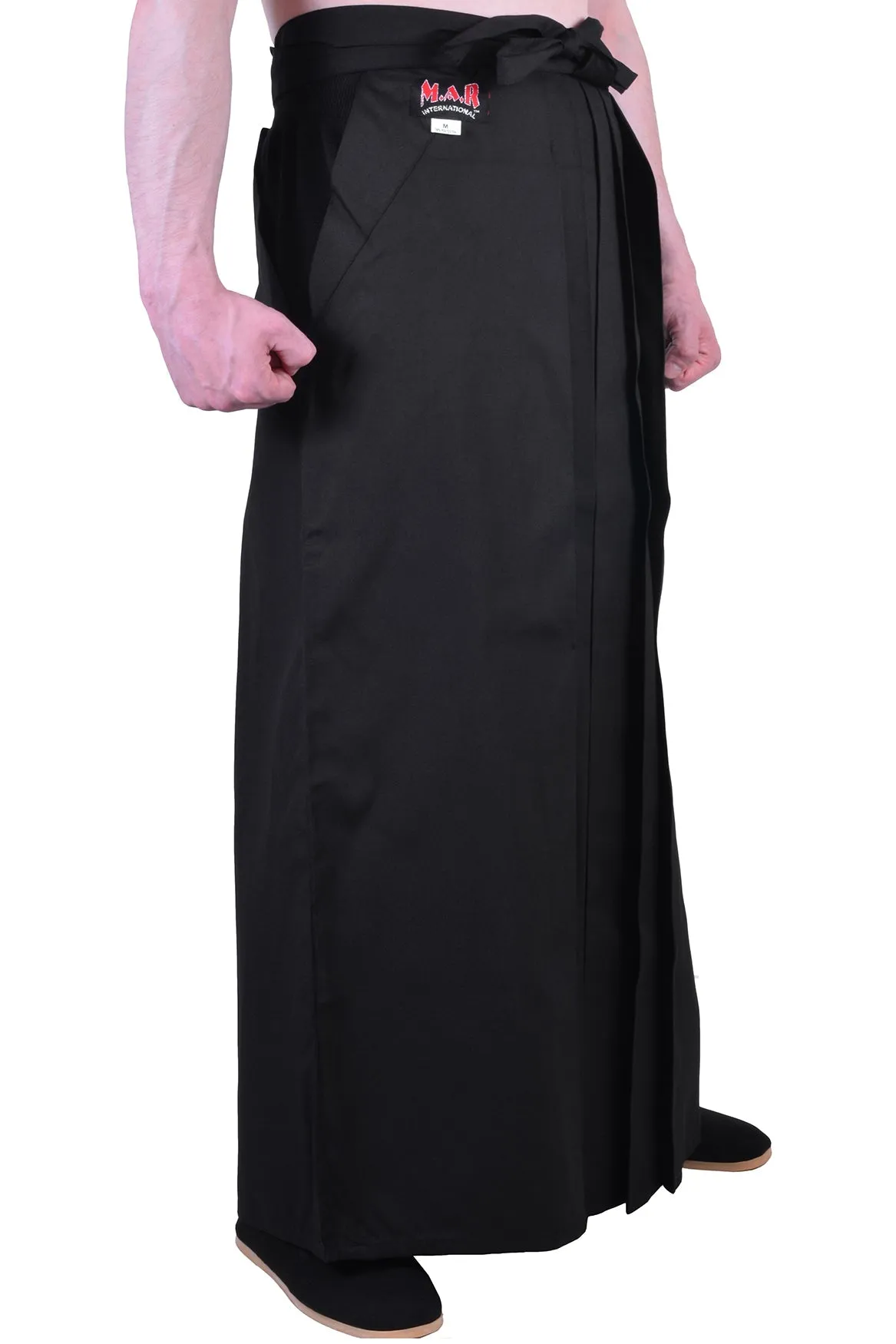 MAR-073A | Traditional Black Aikido Hakama