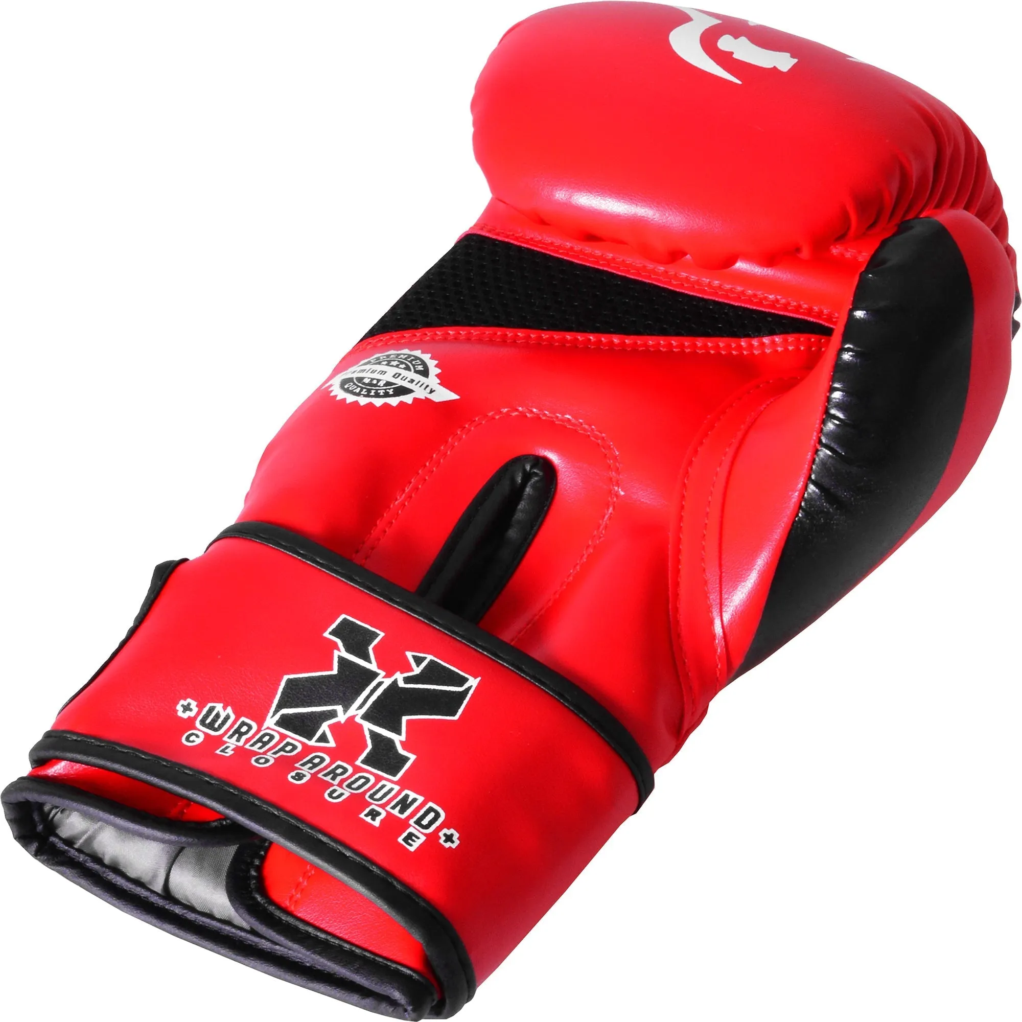 MAR-118D | Red & Black Tiger Print Boxing & Kickboxing Gloves