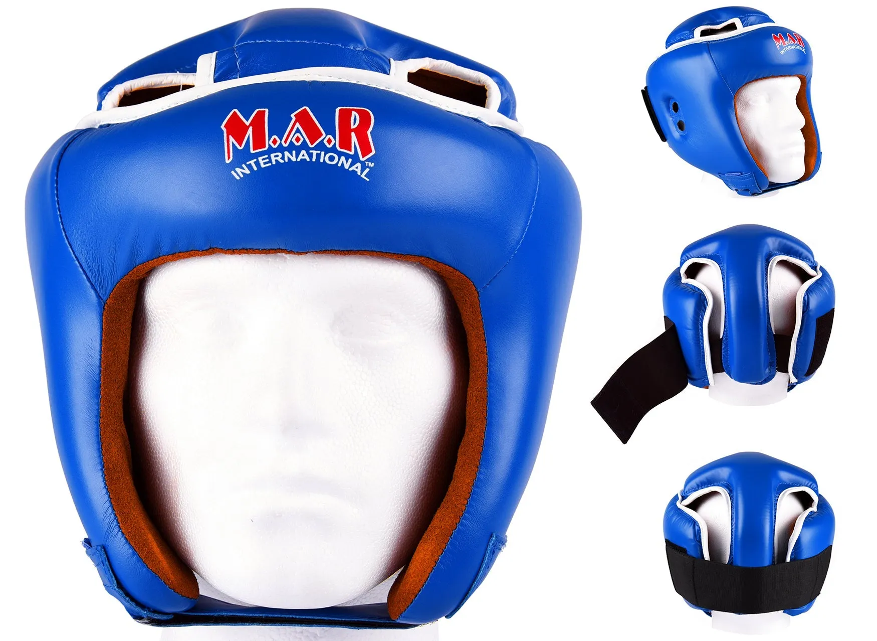 MAR-128C | Blue Kickboxing & Thai Boxing Competition Head Guard