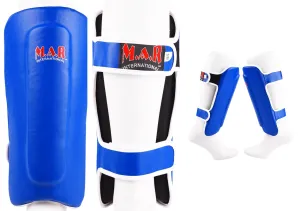 MAR-153C | Multilayered Blue Shin Guards