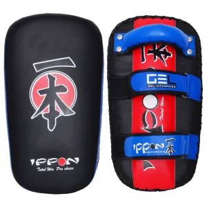 MAR-401B | Black Red IPPON Heavy Genuine Leather Thai Pad