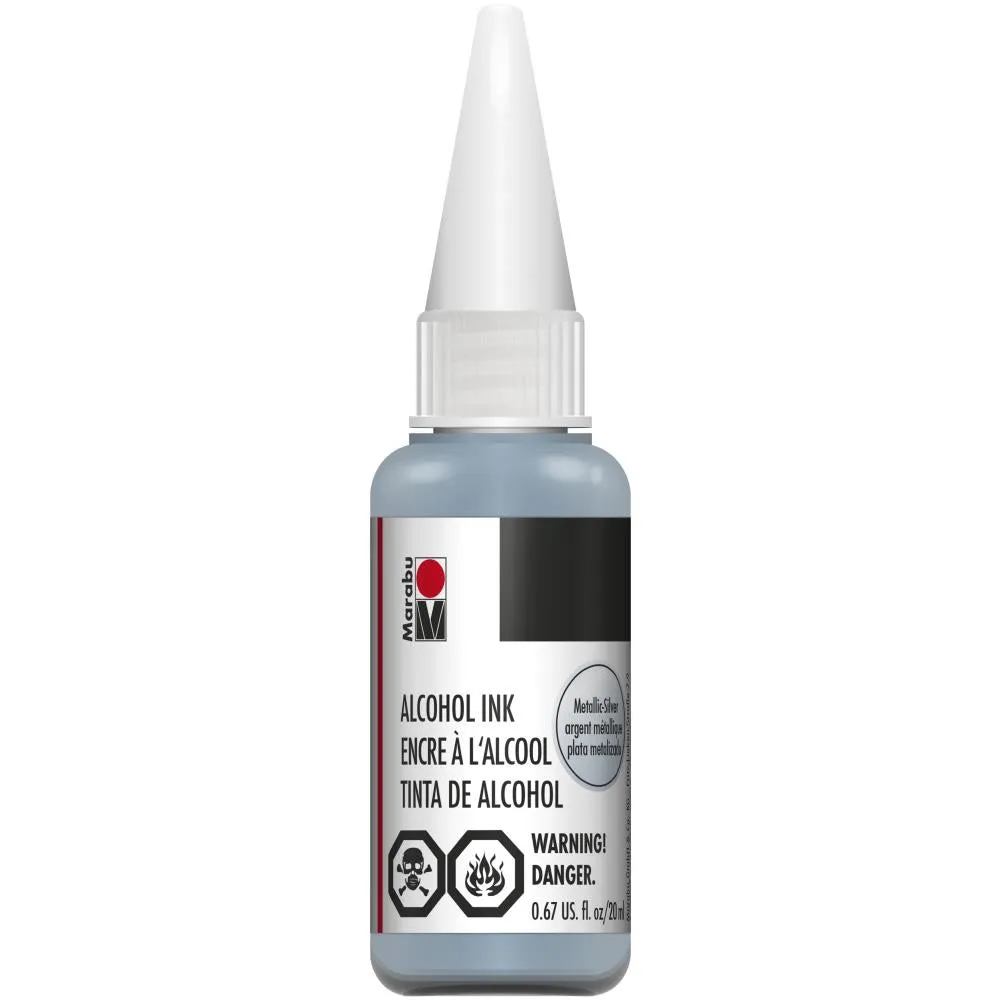 Marabu Alcohol Ink 20ml - Metallic-Silver