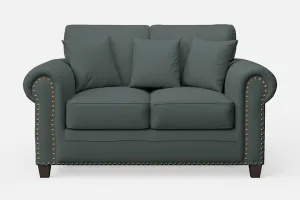 Marano 2 Seater Sofa Dusky Turquoise Leather