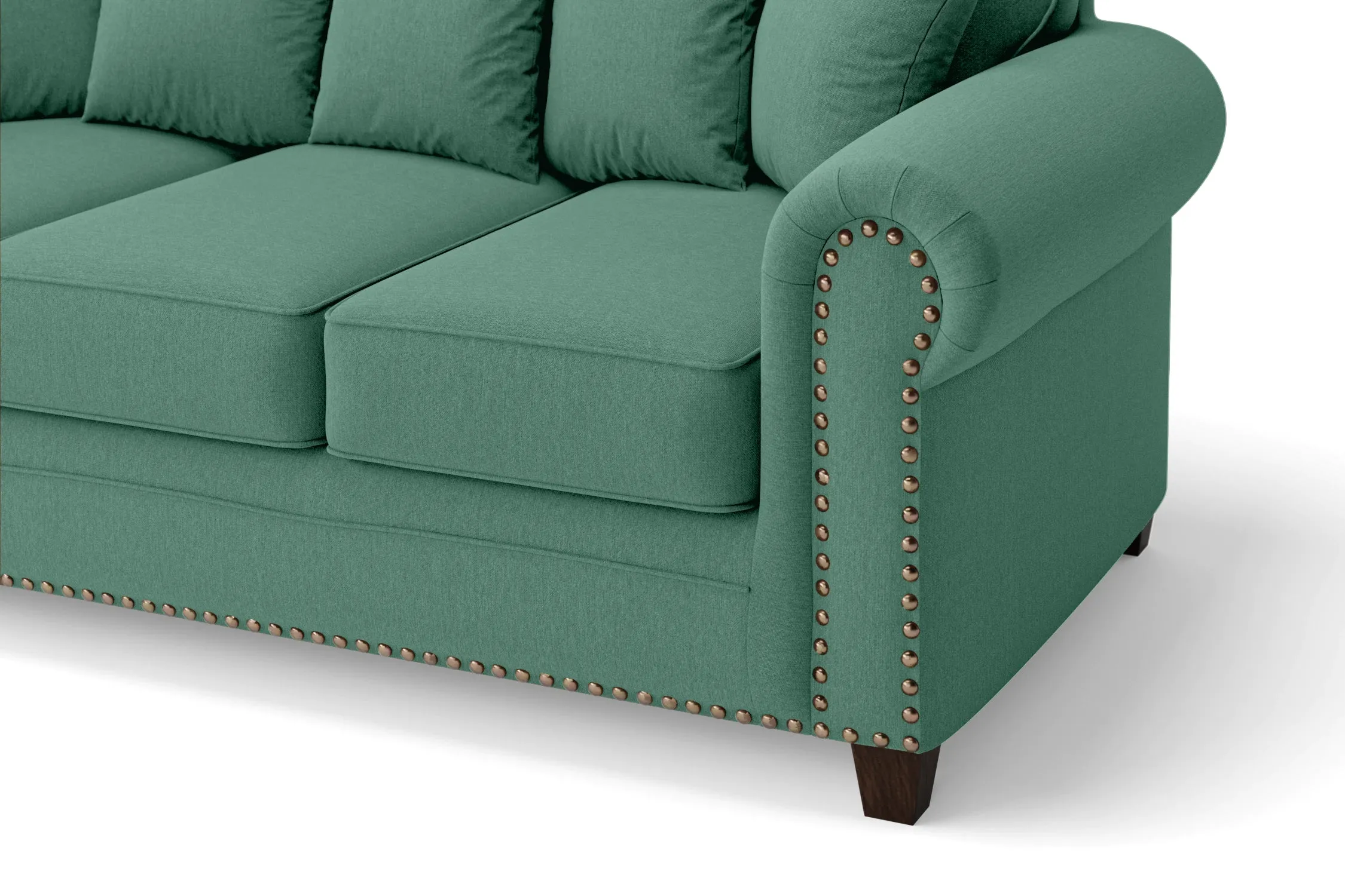 Marano 2 Seater Sofa Mint Green Linen Fabric