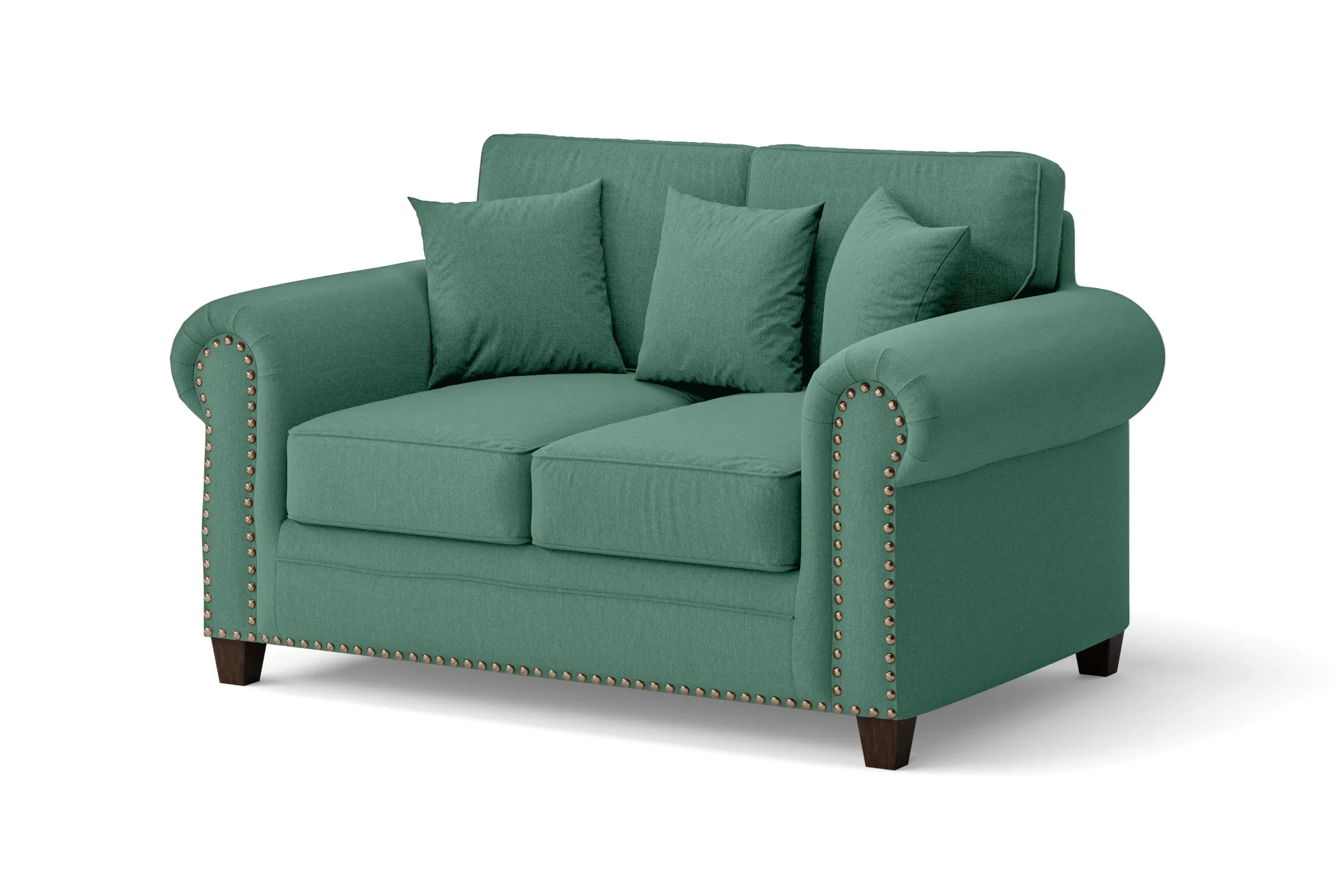 Marano 2 Seater Sofa Mint Green Linen Fabric