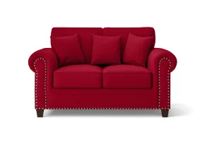 Marano 2 Seater Sofa Red Linen Fabric