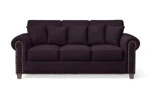 Marano 3 Seater Sofa Purple Velvet